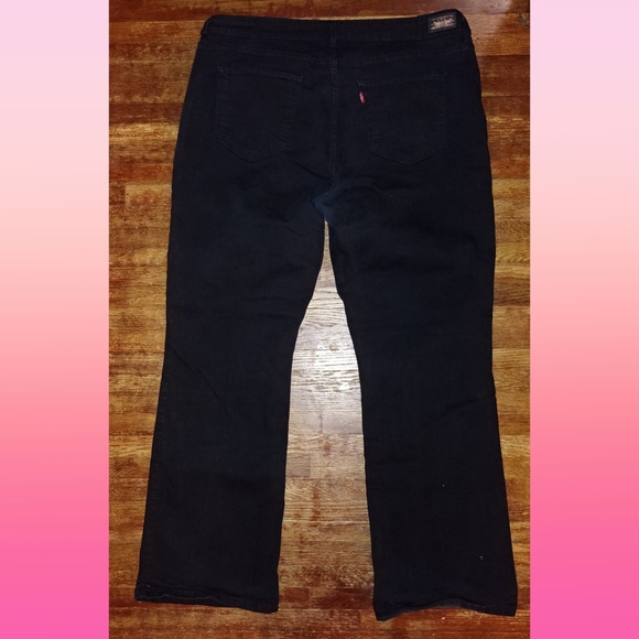 LEVI'S 512 black boot cut high waist denim jeans - Picture 6 of 8